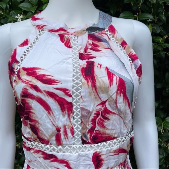 NWT Salty Crush Floral Print Halter Maxi Dress - Picture 11 of 13
